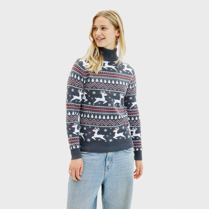 Luvik | Stilig Highneck julegenser - Dame