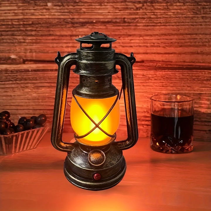 RetroGlow Lantern – Vintage LED Lantern med Flamme Lys Effekt | Luvikno
