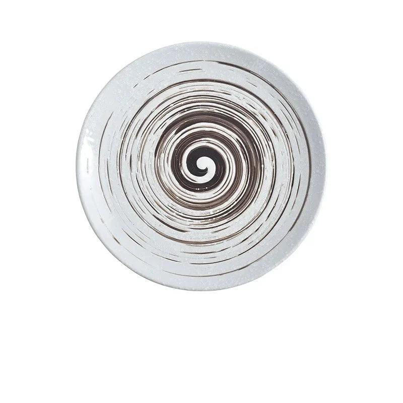 6/8/10" Keramisk Flat Tallerken Retro Japansk Stil Biff Tallerken Pasta Brett | Luvikno