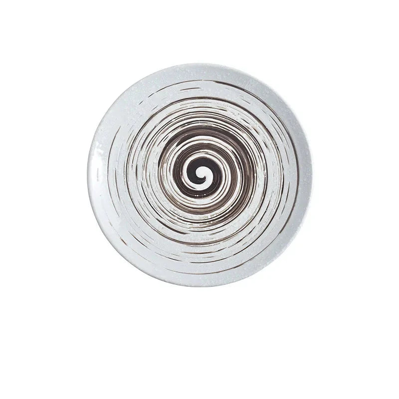 6/8/10" Keramisk Flat Tallerken Retro Japansk Stil Biff Tallerken Pasta Brett | Luvikno