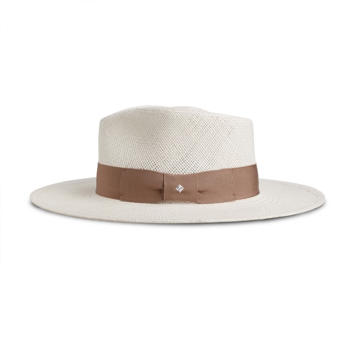 The Modern Classic Straw Hat in White | Luvikno