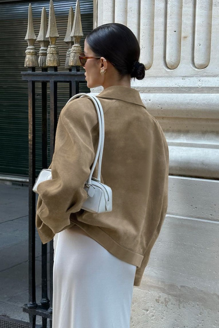 Luvik | Suede rento istuva takki