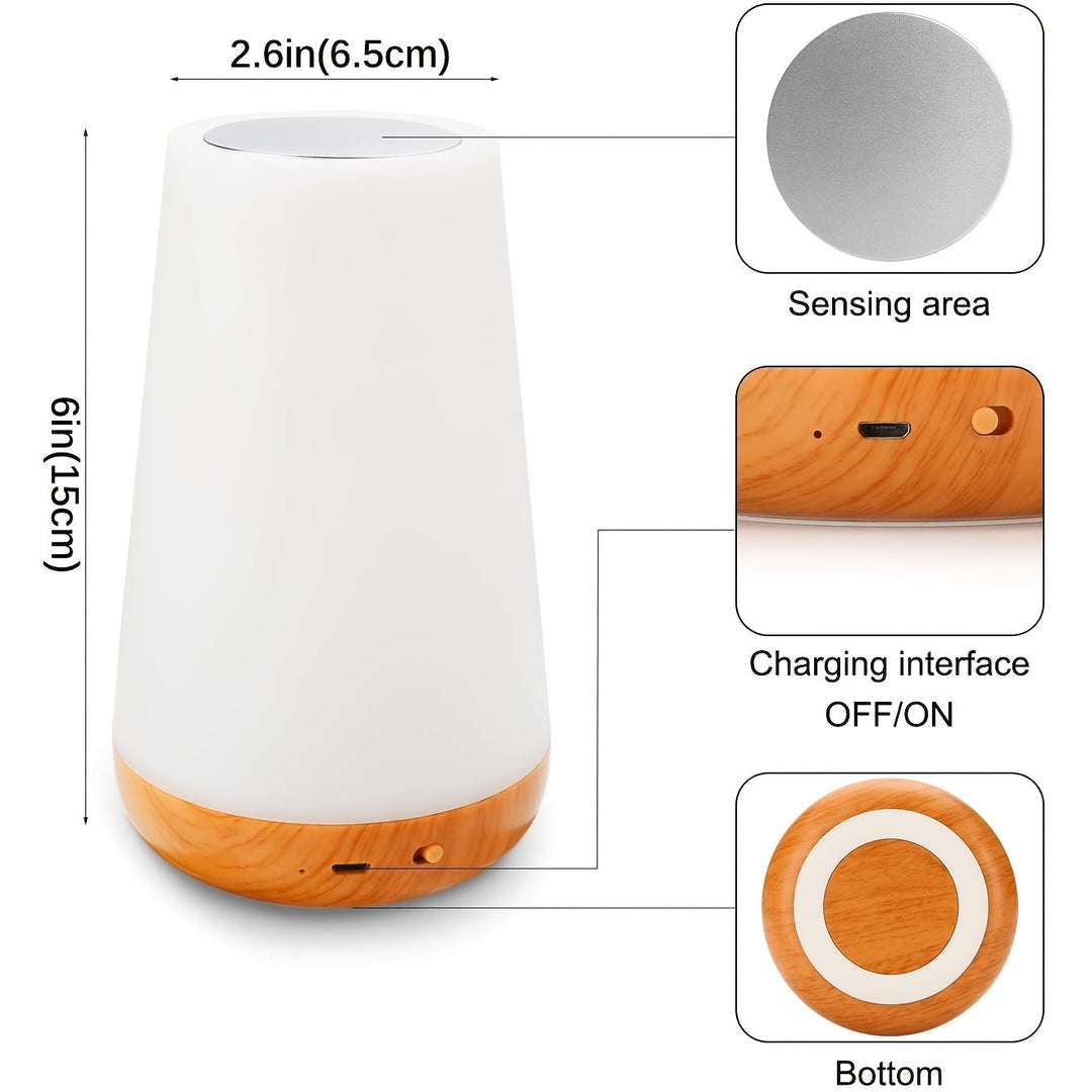 SpaceGlow – Trådløs LED Nattlampe med Timer Luvikno