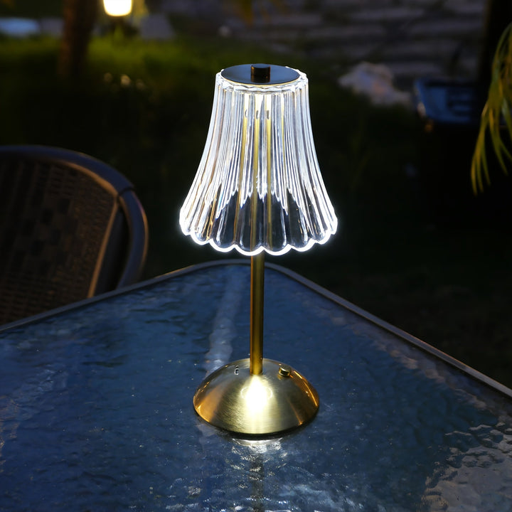 Crystaluxe Lamp - LED Krystall Bordlampe med Berøringsfunksjon Luvikno