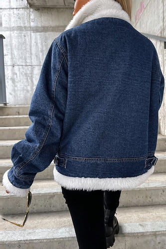 Luvik | Ull-Patchwork-Vend avslappet fritidjakke
