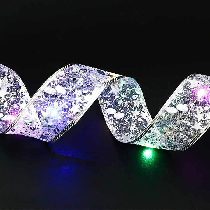Luvikno | Dekorativt Bånd med Fargerik LED-Belysning – 5 cm Bredt Stoflysbånd