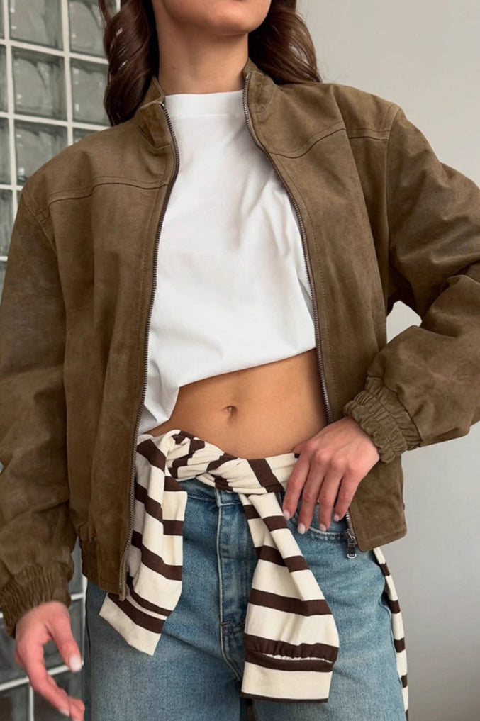 Luvik | Khaki Skinnjakke