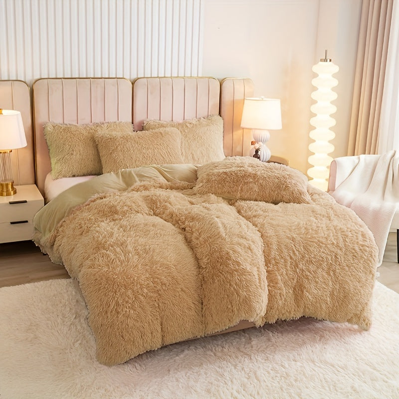 Luvikno | Ultra Soft Plush Duvet Cover Set with Zipper - Luksus & Komfort