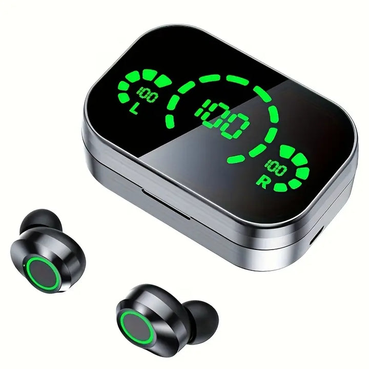 Luvikno | Soniq - UltraBass Trådløse Ørepropper – Sporty In-Ear Hodetelefoner med Ladeetui