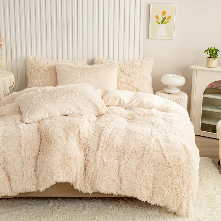 Luvikno | Ultra Soft Plush Duvet Cover Set with Zipper - Luksus & Komfort