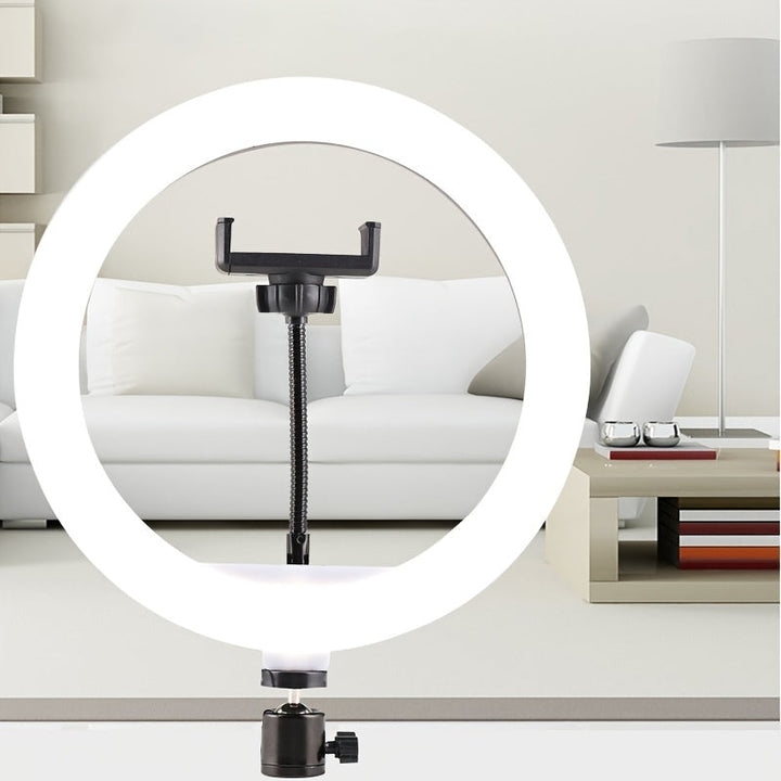 Luvikno | 10-inch LED ring light with adjustable tripod and phone holder - Ideal for makeup, photography, and vlogging