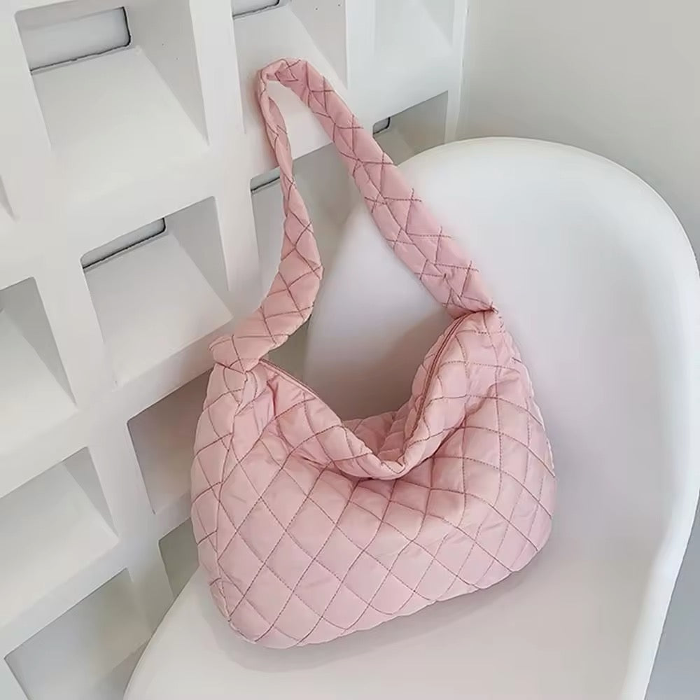 Luvikno | Polstret Ballett Extra Large Puffer Tote Crossbody Polstret Skulderveske