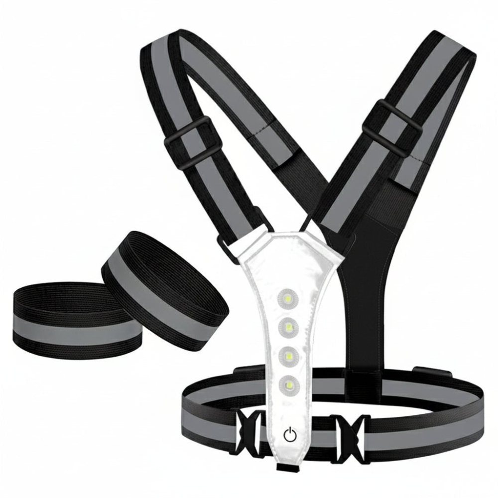 LED Sikkerhetsvest Pro – Refleksiv 360 Synlig Vest | Luvikno