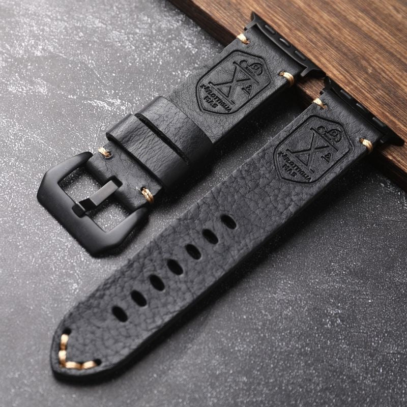 Luvikno | Håndlaget Vintage Skinn Apple Watch Band