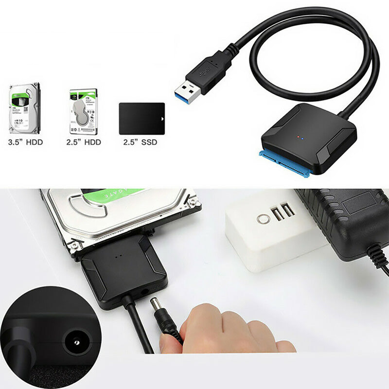 USB 3.0 til SATA III harddiskadapter | Luvikno