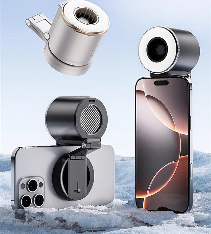 500mAh Magnetisk Sammenleggbar Telefonstativ Vifte | Luvikno