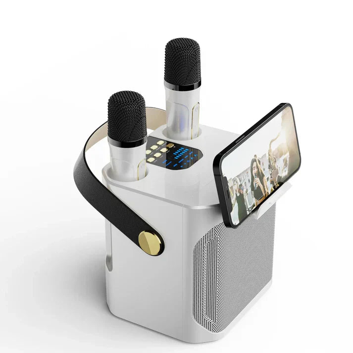 SoundJoy Karaoke Høyttaler – Bærbar Bluetooth Boombox med 360 Surround | Luvikno
