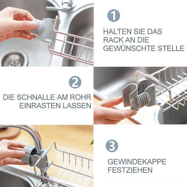 Sink Organizer Rack for Kitchen and Bathroom | Luvikno