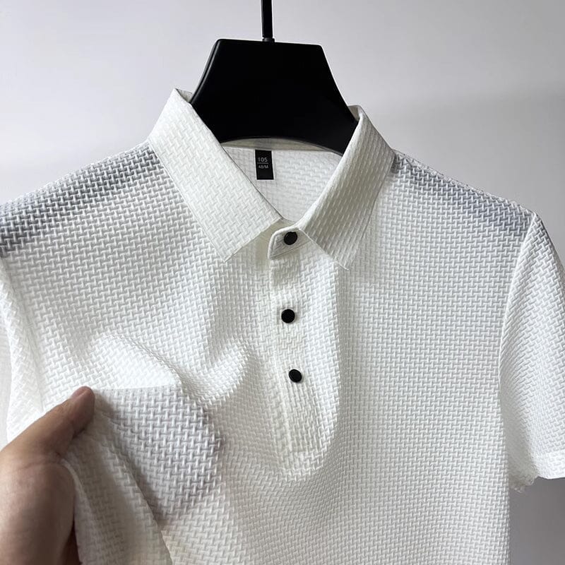 Mesh Ice Silk Korte Ermel T-skjorte | Luvikno
