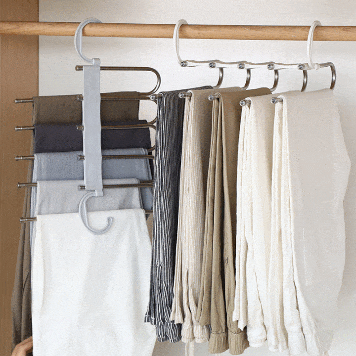 Plassbesparende multi-bukse hanger kleshanger | Luvikno