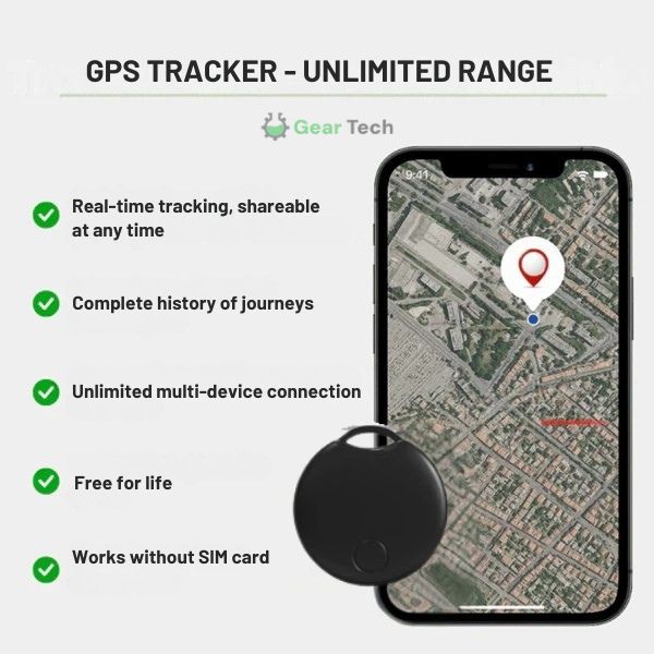 Luvikno | GPS Sykkeltracker | Ultra-presis, abonnement-fri & vanntett for sykler, biler & motorsykler