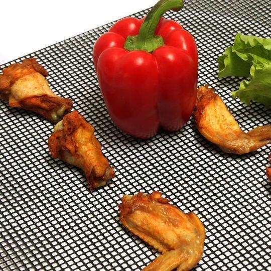 Teflon Non-stick BBQ Grill Mesh Mat for Reusable Cleaning | Luvikno