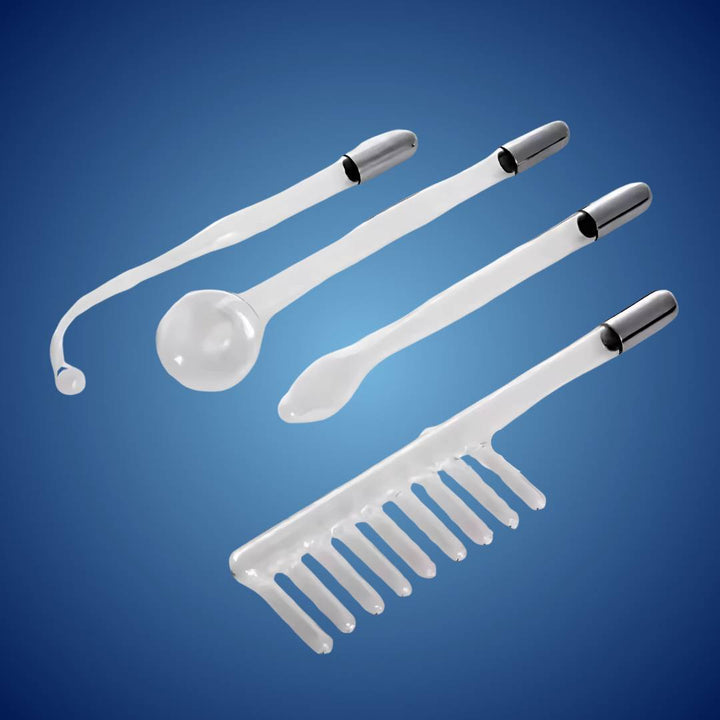 GlowVive Høyfrekvent D'arsonval Beauty Device | for Akne - Anti-Aging - Hudoppstramming - Hårvekst - Hodebunnspleie Luvikno