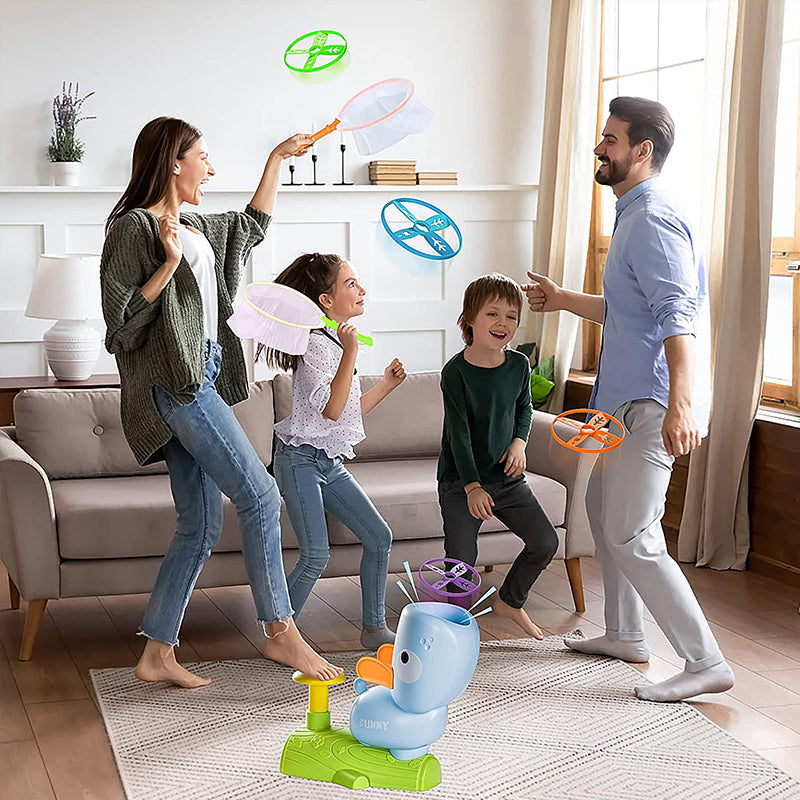 Toy flying ring catapult | luvikno