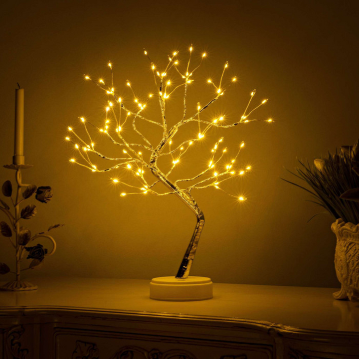 Glitrende Fe Tre Lampe Luvikno