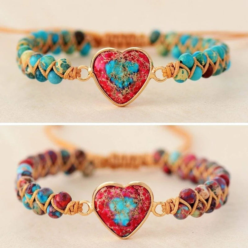Luvikno | Passionate Heart-Jasper Armbånd