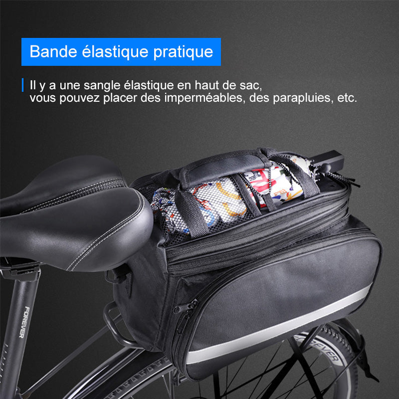 Foldbar oppbevaringspose for sykkel baksete | Luvikno