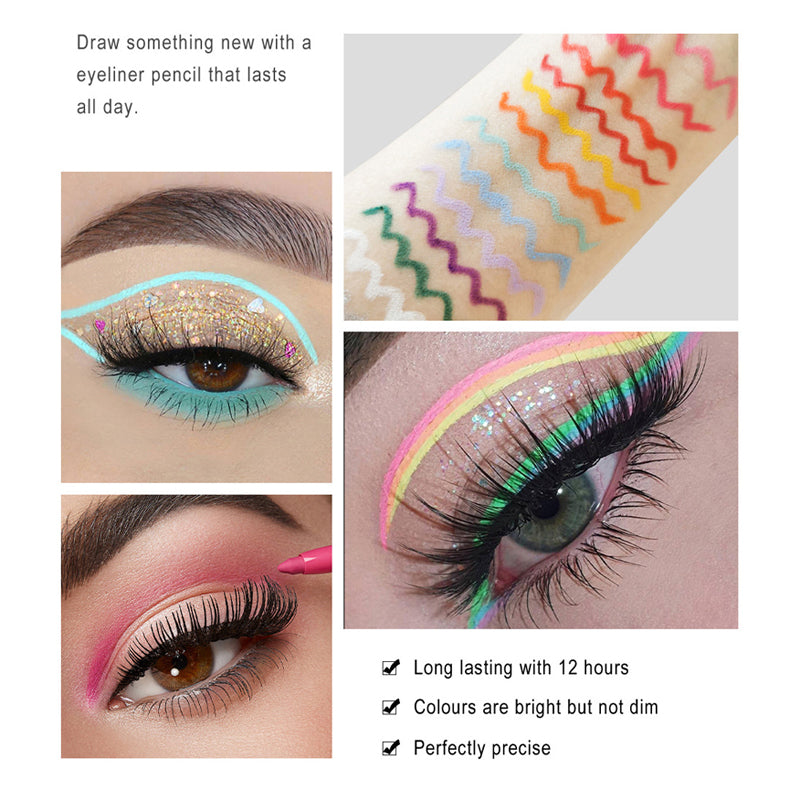 20 PCS Fargede Eyeliner Blyant Sett | Luvikno