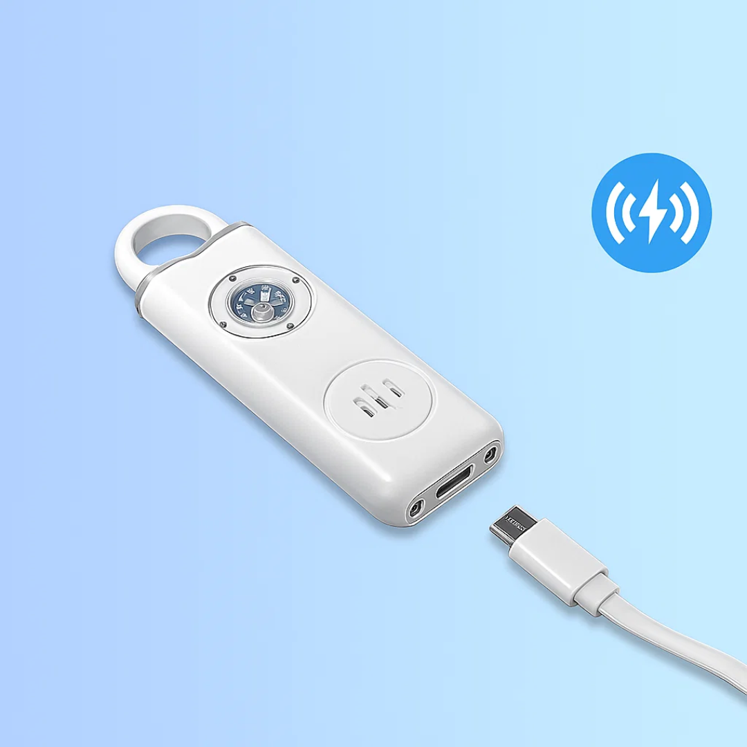 Ultra-Høyt 130 dB Sirene – Kompakt LED Fakkel Sikkerhetsenhet – For Nattgående Studenter & Pendler Luvikno