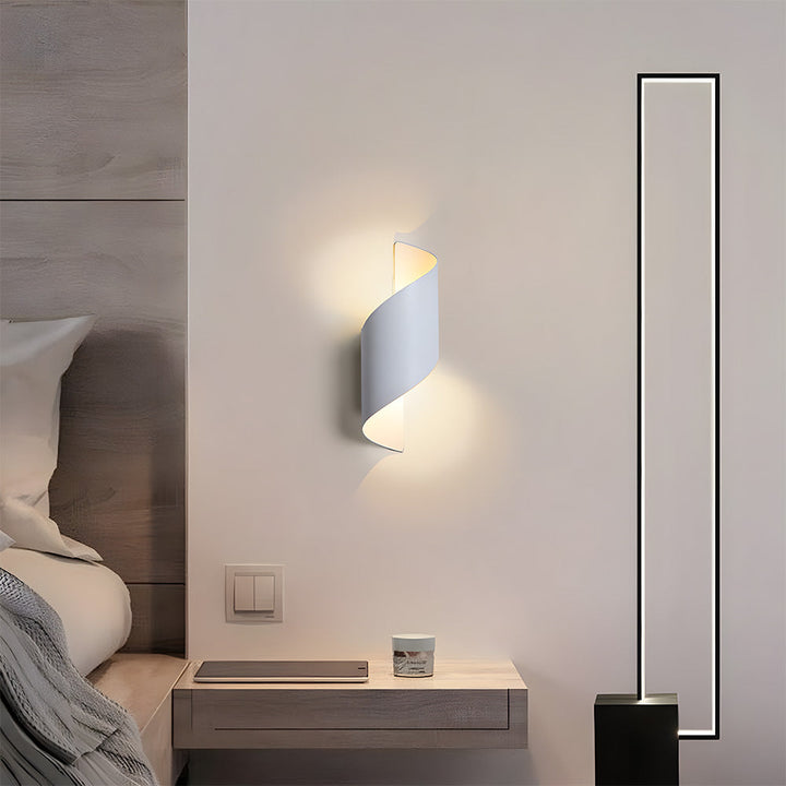 LED Vegglampe med minimalistisk aluminiumsdesign Luvikno