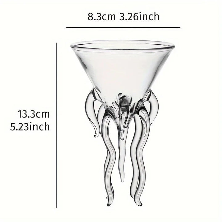 Unik, blekksprut-inspirert cocktailglass Luvikno