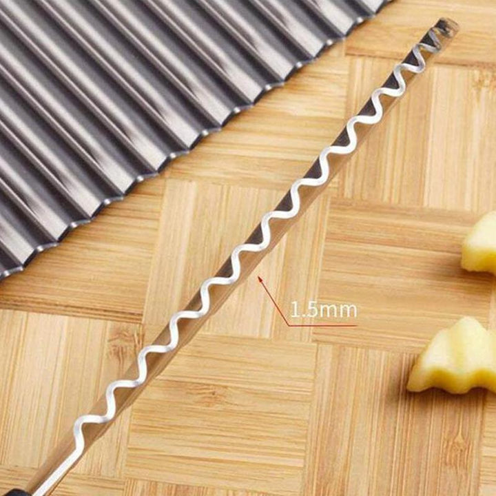 Rustfritt Stål Crinkle Chopper | Luvikno