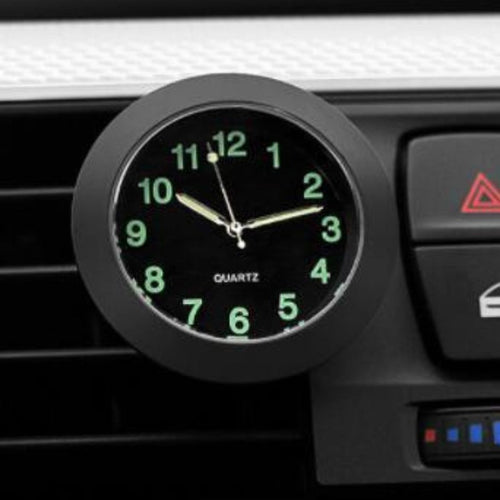 AutoTime Mini Analog Klokke – Selvklebende og Stilleggende Design for Bilinteriør Luvikno