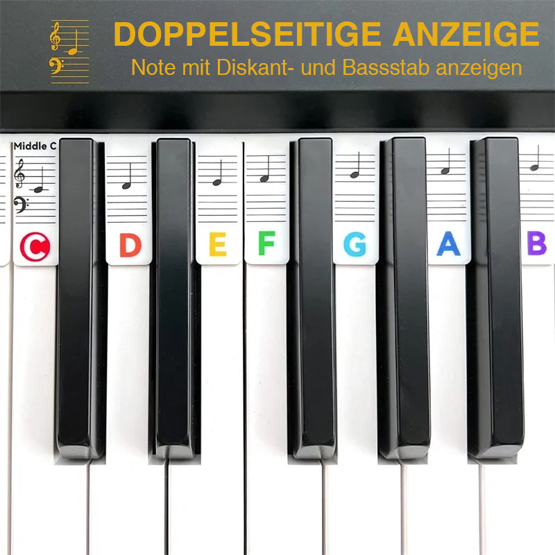 Luvikno | Avtagbare piano-tastatur notetiketter