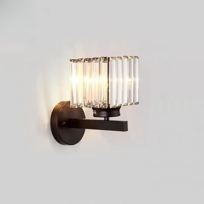 CrystalLuxe - Elegant Krystall LED Veggbelysning Luvikno