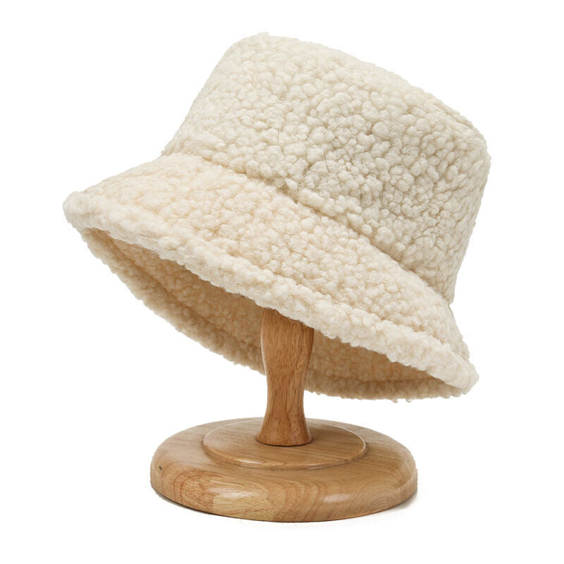 CozySheep Hatt - Varm Teddy Bucket for Vinterdager Luvikno