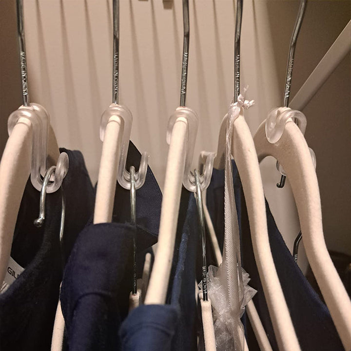 Gjennomsiktige koblingskroker for kleshenger | Luvikno
