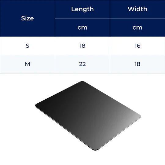 Precision Glide – Rigid Aluminium – Non-Slip Stability – Durable Easy-Clean Surface – Work & Gaming Use Luvikno