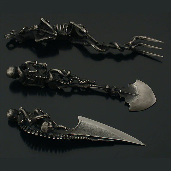 Halloween gave Skeletal Cutlery Sets | Luvikno