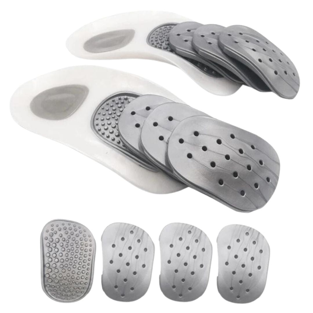 Luvikno | Innersåler OrthoStep ComfortFit | Mot hælsmerter & Plantar Fasciitt | Bue støtte & Støtdemping