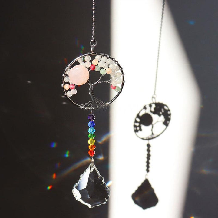 Crystal Wind Chime Tree Of Life Suncatcher | Luvikno