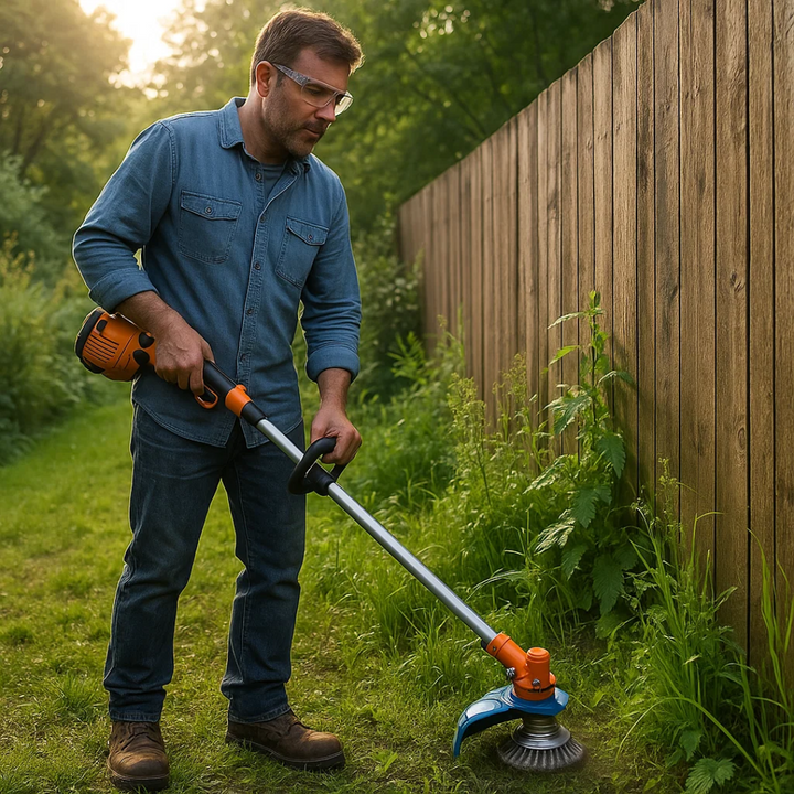 GrassCut TurboHead – Universal 6-Blade Ugressbørste for Kantklippere | Luvikno