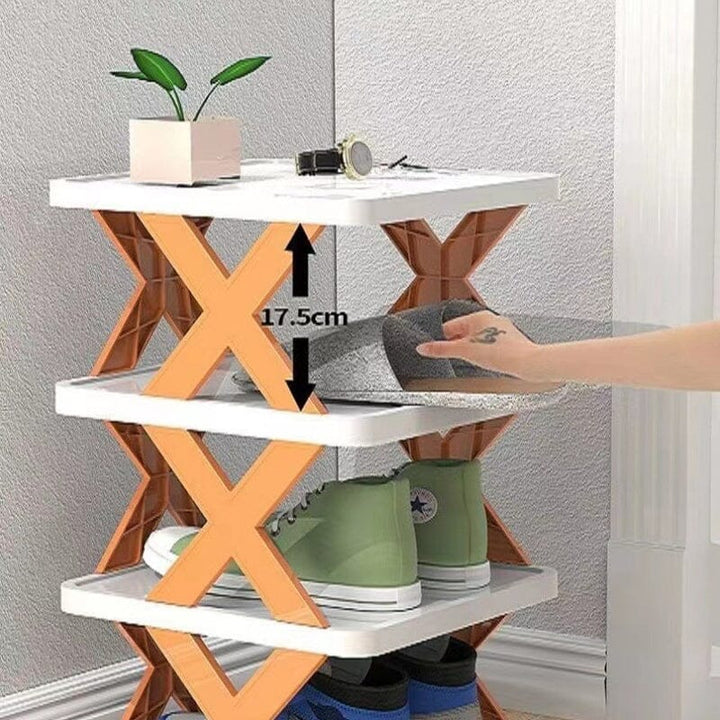 Foldbar Multi-Lags Skoholder, Skoplassering Hylle Organiser | Luvikno