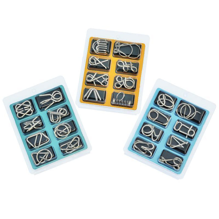 Metal Puzzle Toys Set (8 Pieces) | Luvikno
