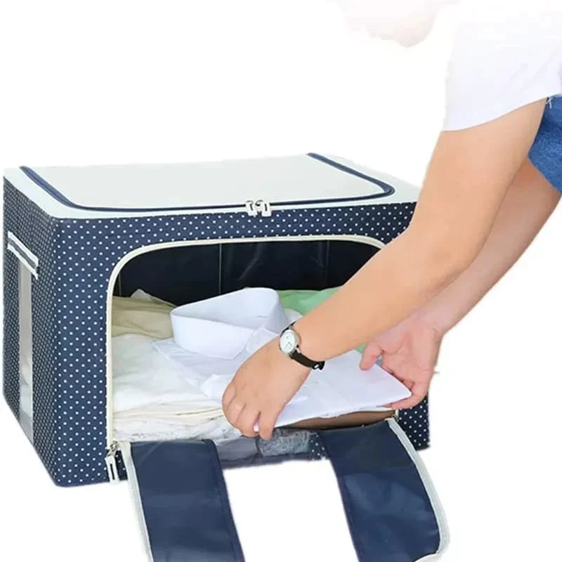 Folding Storage Box For Clothes - 55 Ltr Luvikno