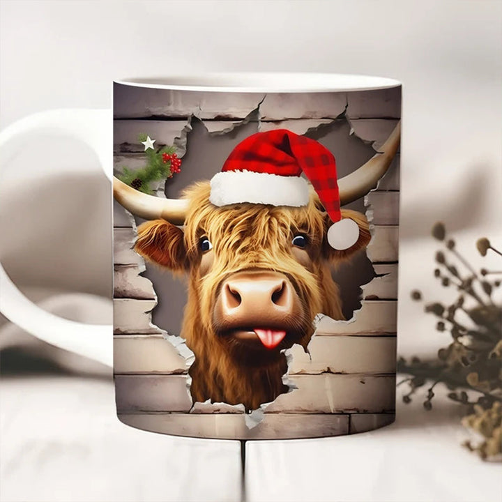 Highland Cow Keramisk Kaffe Mugge | Luvikno